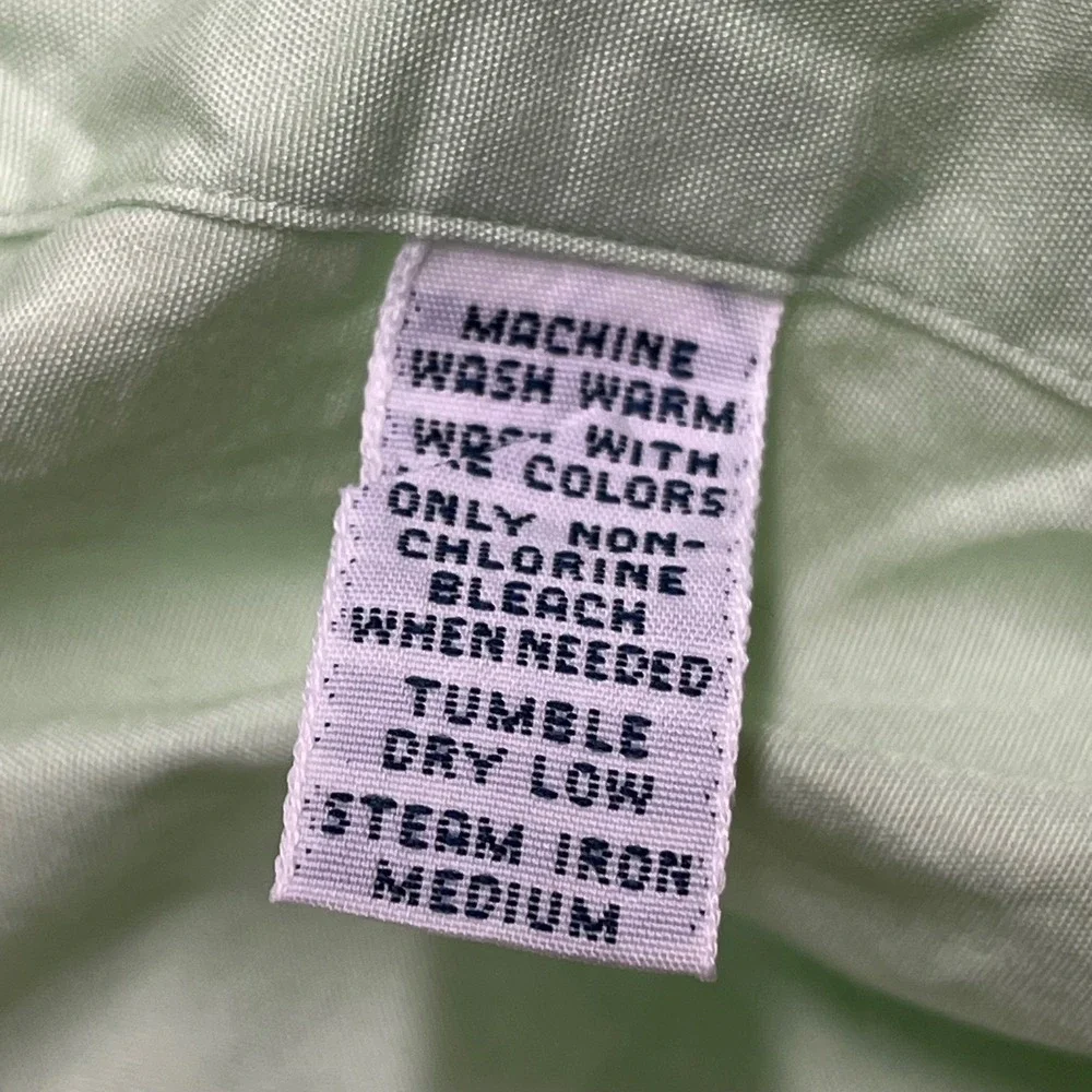 VTG Polo Ralph Lauren Custom Fit Shirt Men XL Pastel Green Pink Pony Short Sleev